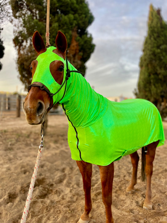 Metallic Lime Green Full Body Sleazy