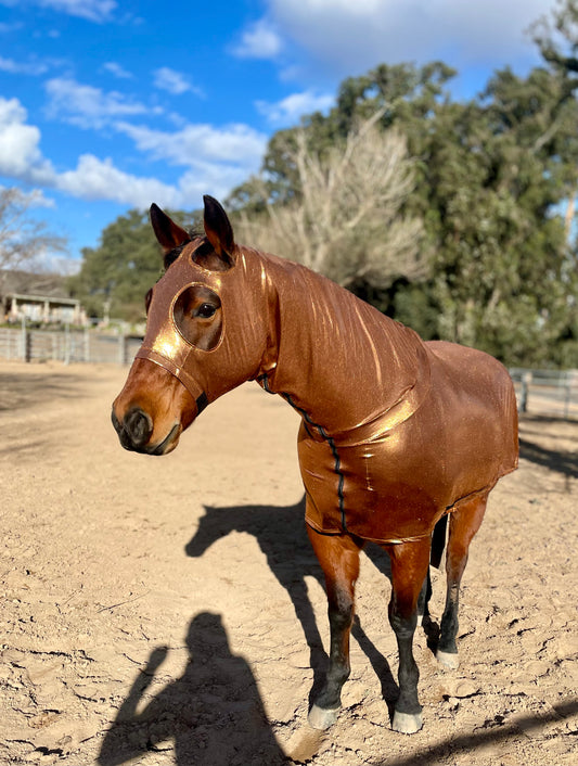 Metallic Copper Full Body Sleazy